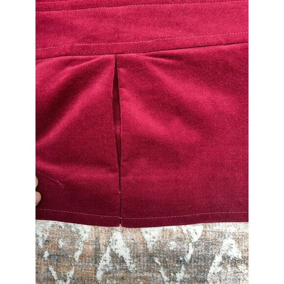 Talbots Velvet Petite Blazer Jacket Women’s 8P Red Wine Military Pea Coat Button - Picture 14 of 16